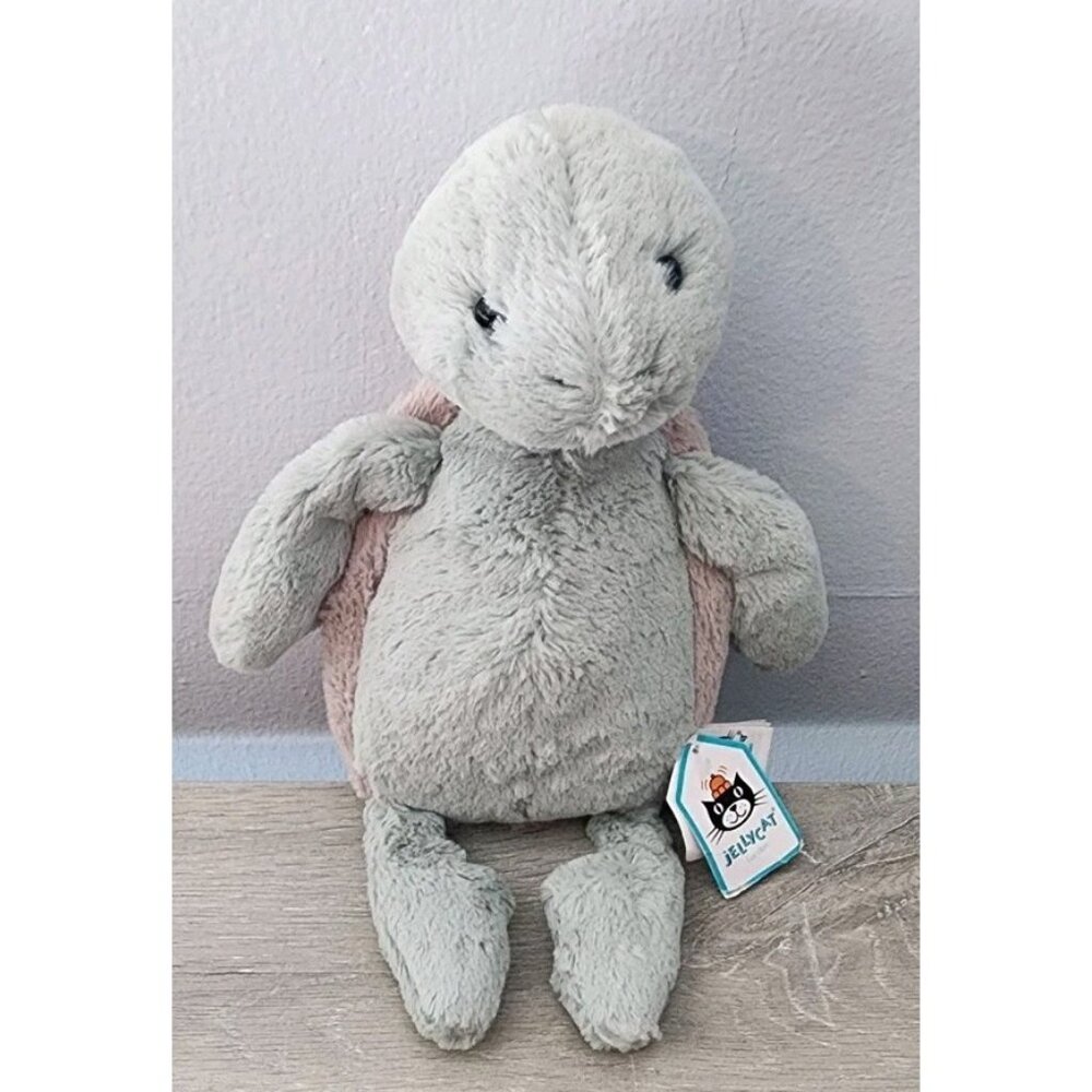 Jellycat Bashful Turtle Medium New With Tag- Tag has some wear see photos